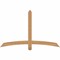 Ekena Millwork Bellingham Timber Gable Bracket, Western Red Cedar, 60"W x 38"H x 3 1/2"D x 3 1/2"F, 15/12 Pitch GBW060X38X0404BEL00SWR - alternate 1